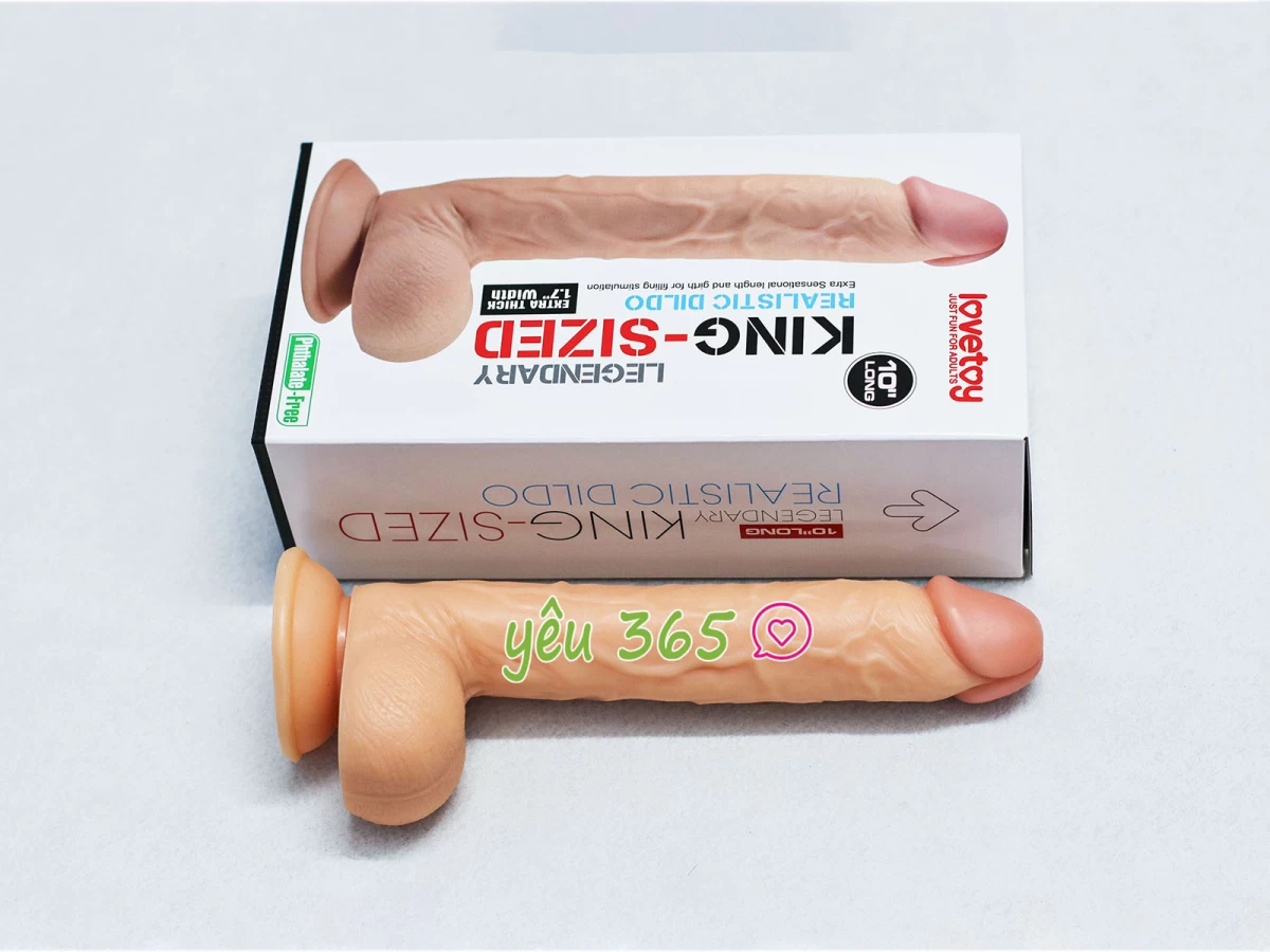 Dương vật giả có đế Lovetoy King Size 10 inch hàng khủng