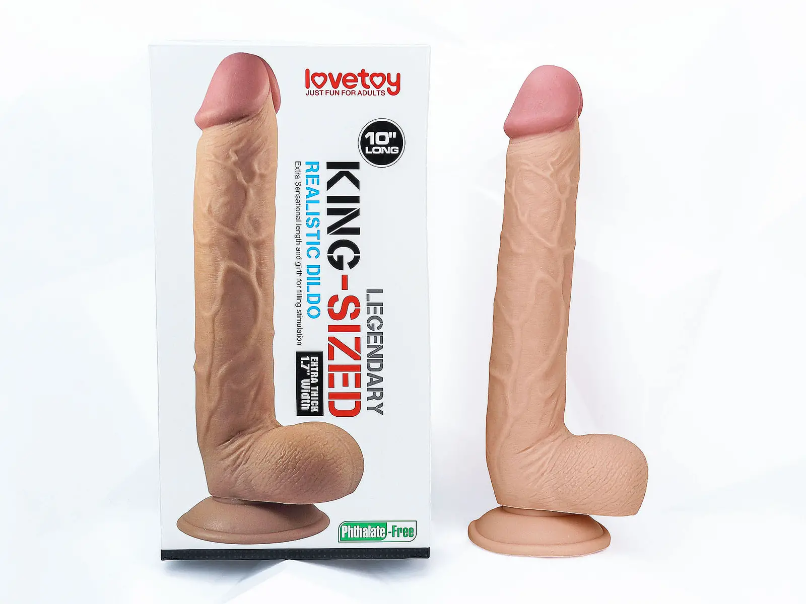 Dương vật giả có đế Lovetoy King Size 10 inch hàng khủng mini