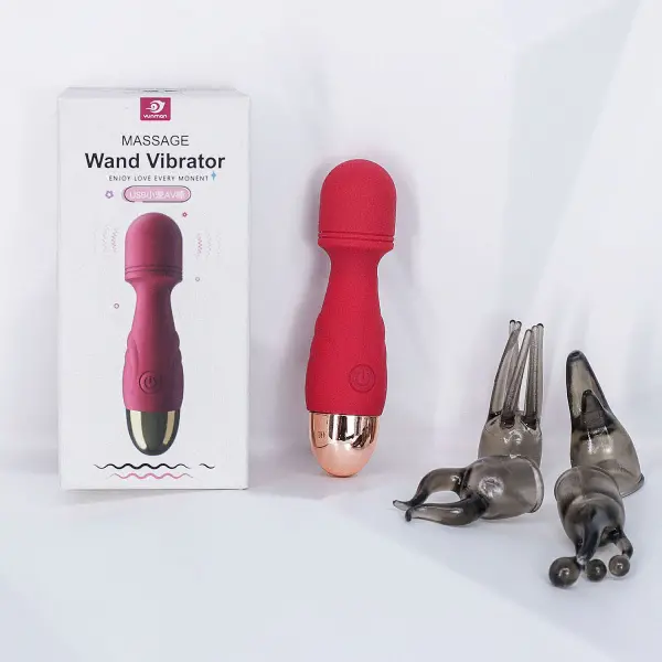 Mát xa điểm G mini kèm 4 đầu nhỏ gọn pin sạc