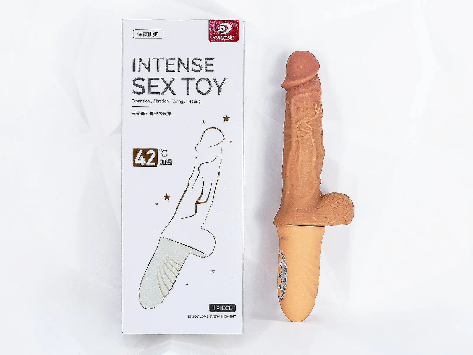 Cu hạng premium Intense rung điện thụt, phát nhiệt 42 độ mini