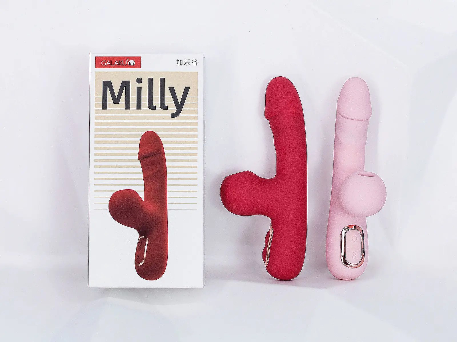 Yêu 365 | Cu giả đẳng cấp đa năng Milly có nhánh phụ rung đa tần hút cầm tay mini tiện lợi
