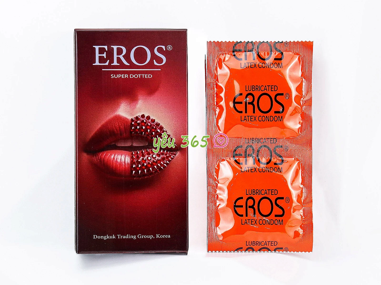 Bao cao su EROS Super Dotted tăng khoái cảm với thiết kế gai nổi độc đáo hàng authentic | Yêu 365 Yê
