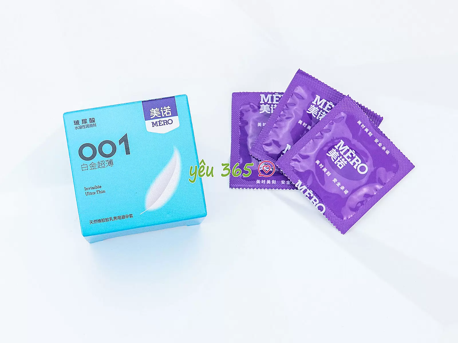Bao cao su MERO 001 Invisible Ultra-Thin siêu mỏng, cảm giác chân thật tối đa