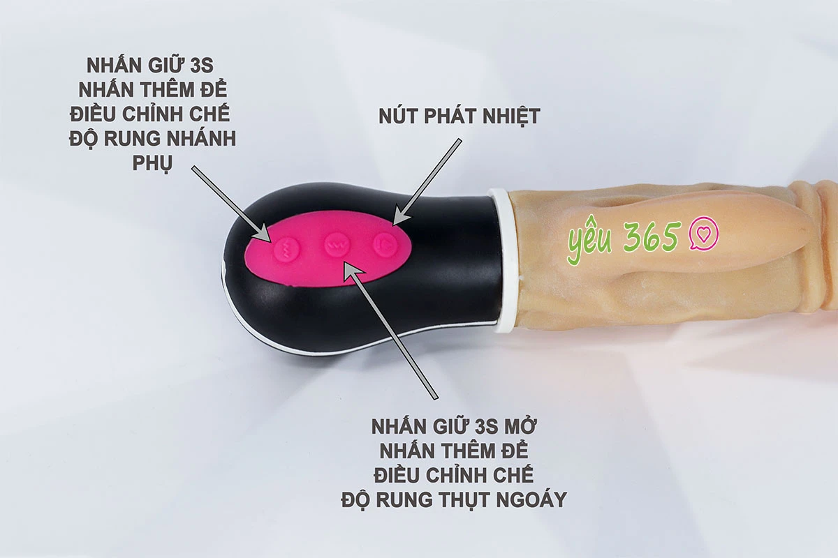 Dương vật giả đa năng XINV XL-917 phát nhiệt, rung thụt