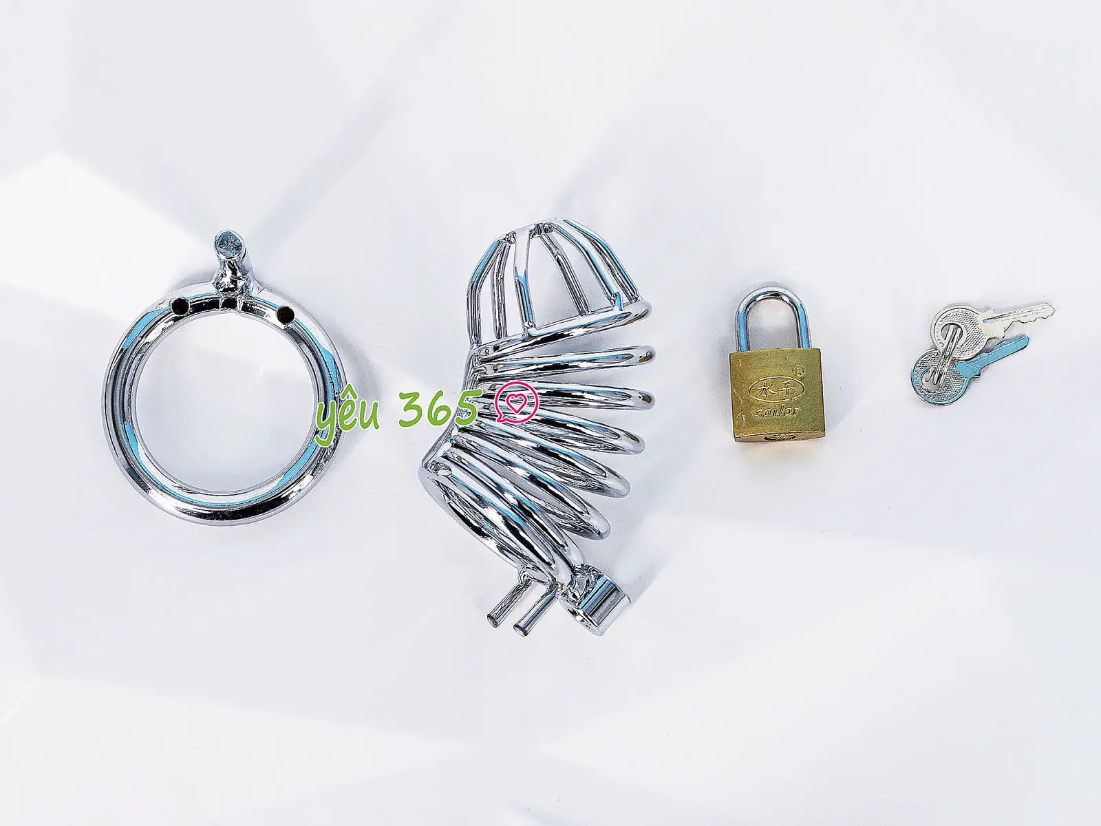 Đồ chơi bạo dâm khóa dương vật inox KDV01