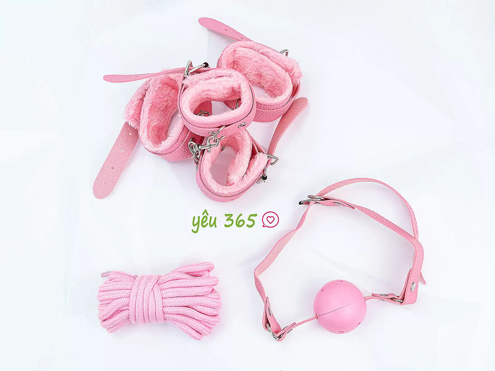 Bộ đồ chơi bạo dâm 10 món màu hồng gợi cảm