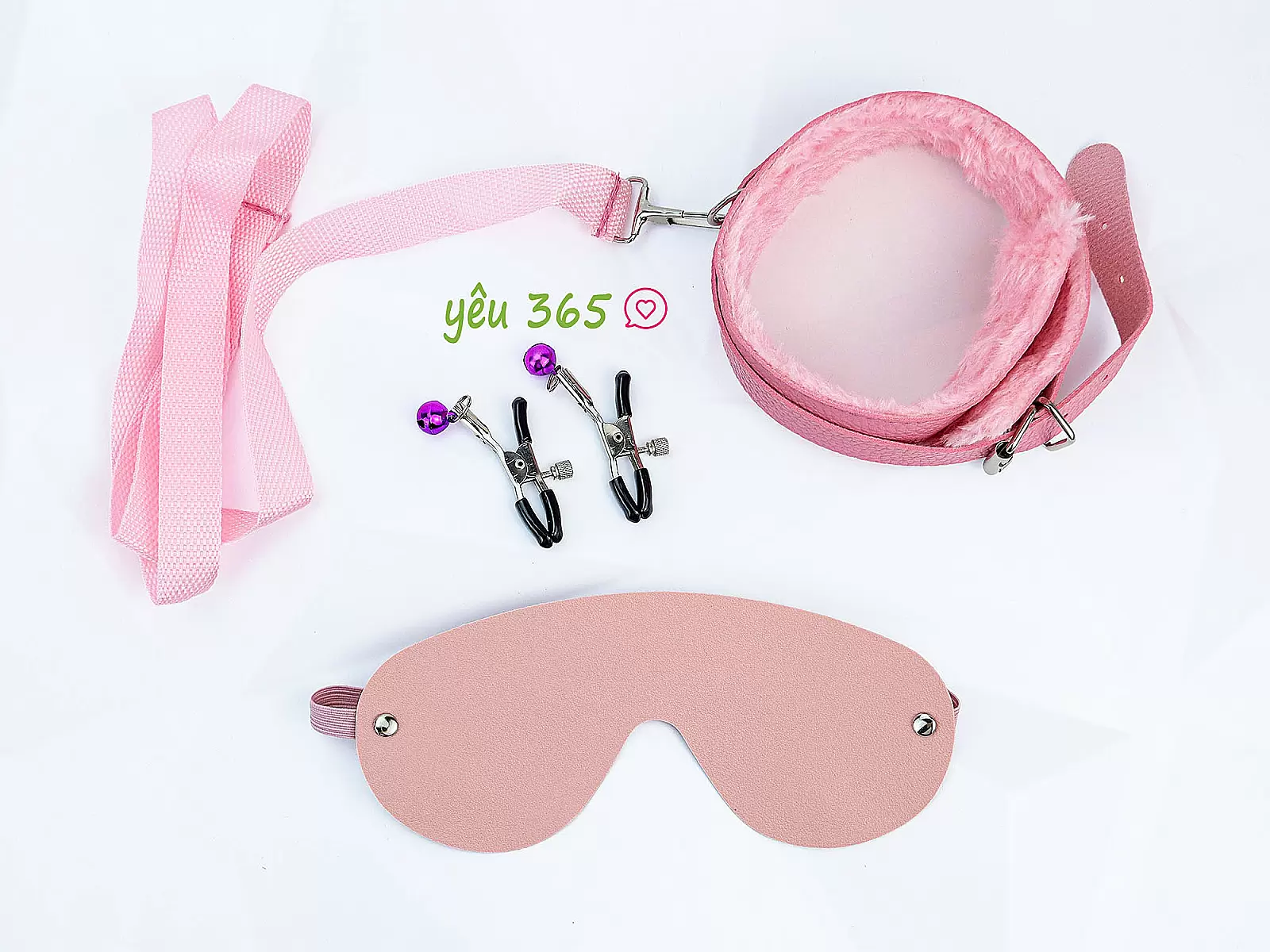 Bộ đồ chơi bạo dâm 10 món màu hồng gợi cảm