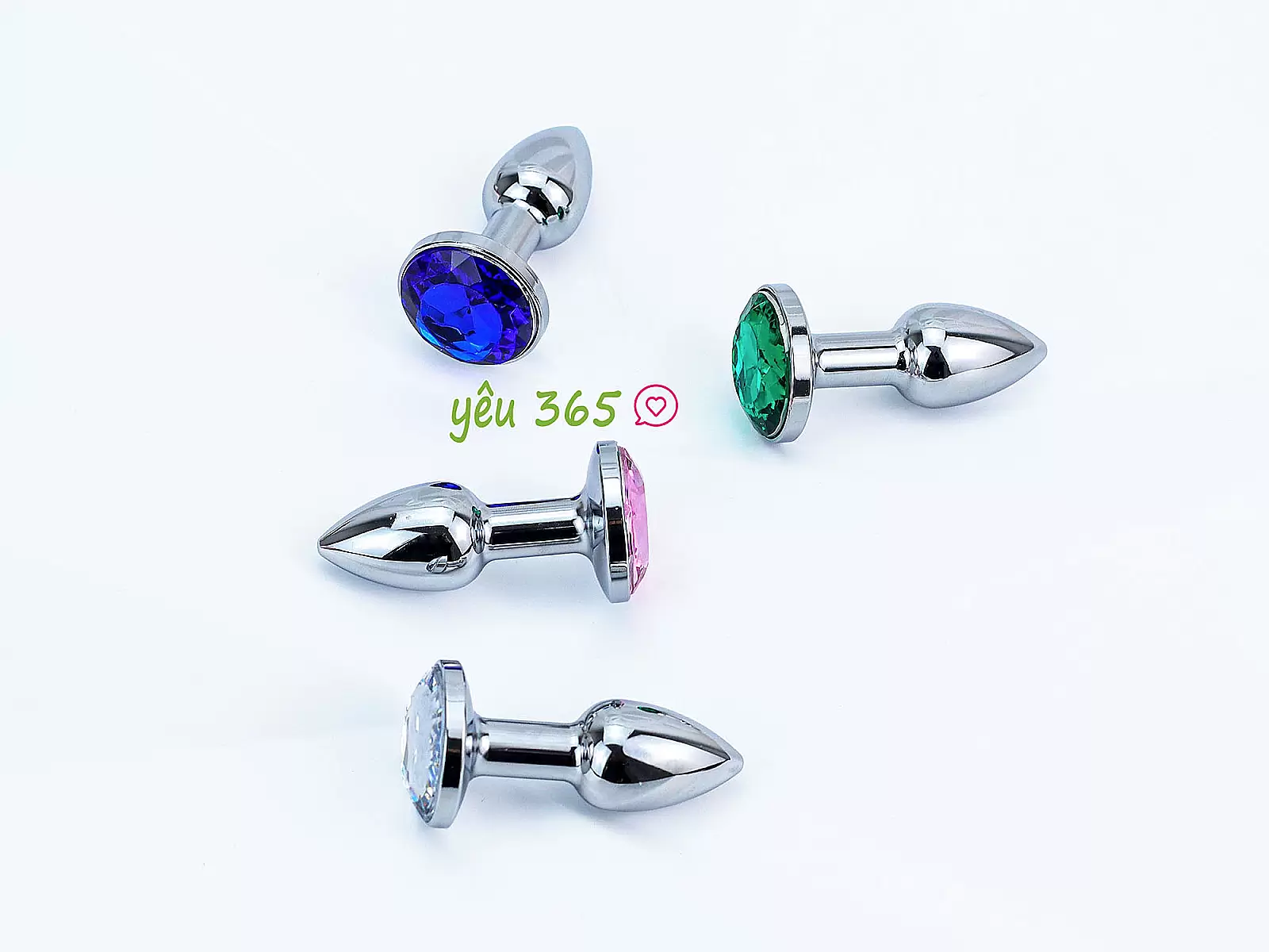 Sextoy kích hậu Inox mini có đế nhiều màu sắc