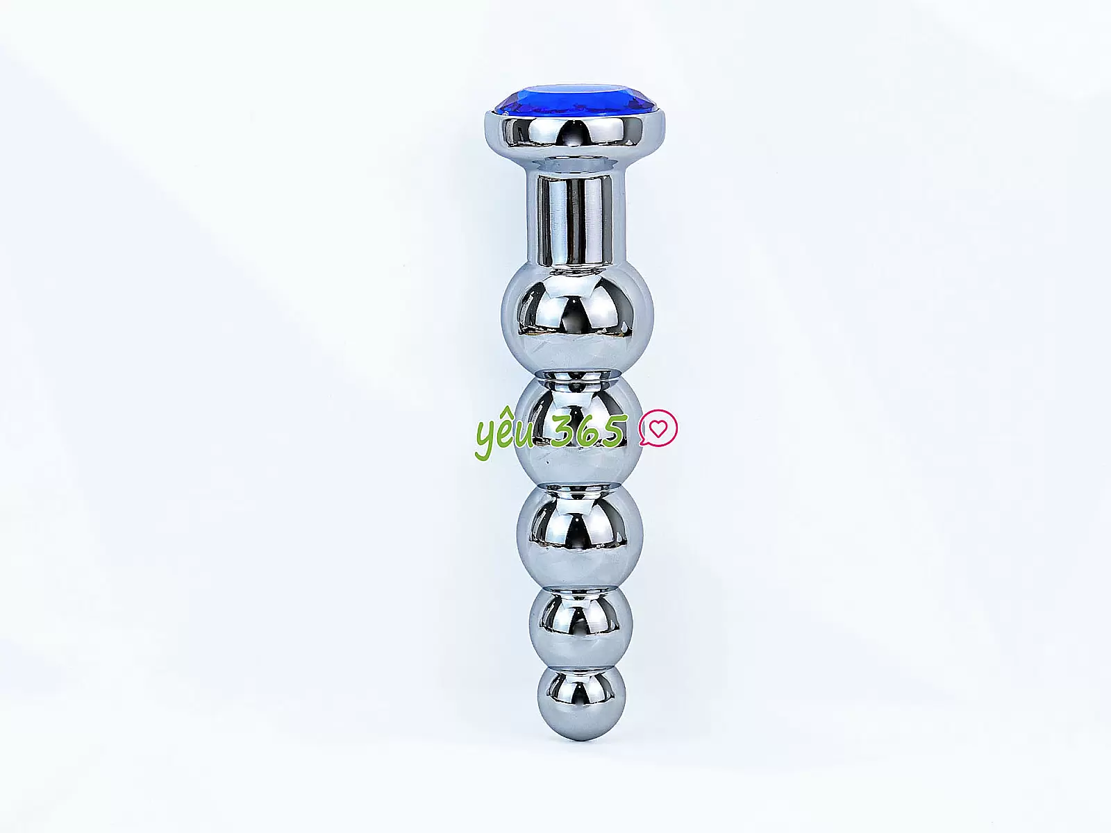 Dụng cụ kích thích hậu môn Inox chân dế pha lê