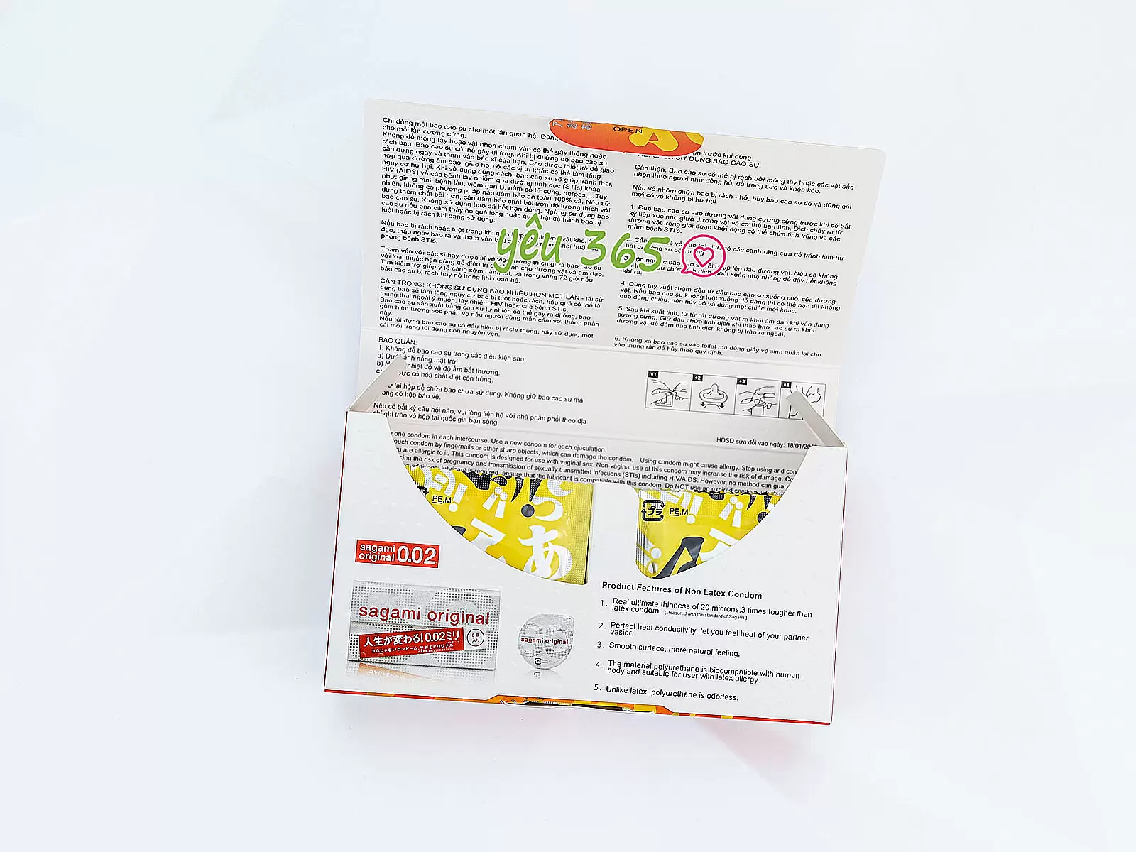 Hộp 10 bao cao su có gai Nhật Bản Sagami Xtreme ARE Siêu Mỏng