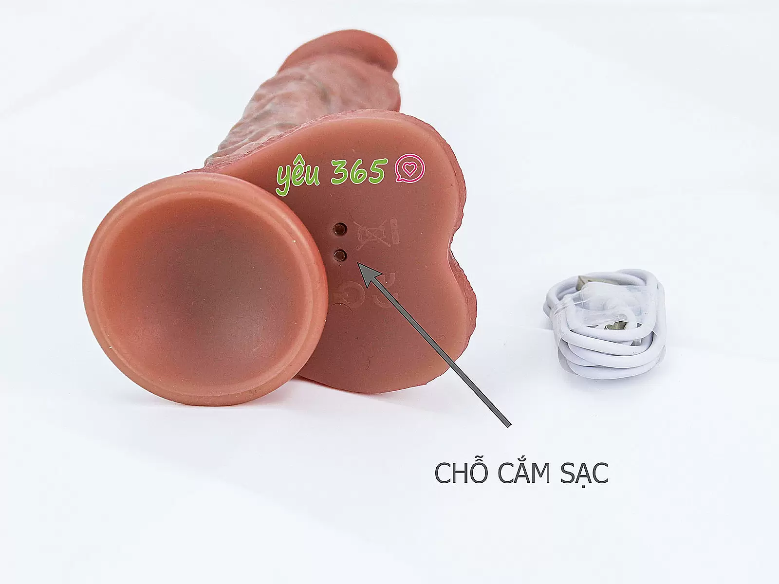 Dương vật giả có đế rung thụt cực mạnh phát nhiệt kèm điều khiển từ xa