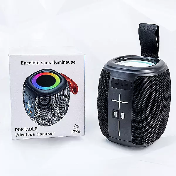 Loa Bluetooth V-805 âm thanh mạnh mẽ, LED đổi màu, chống nước IPX4