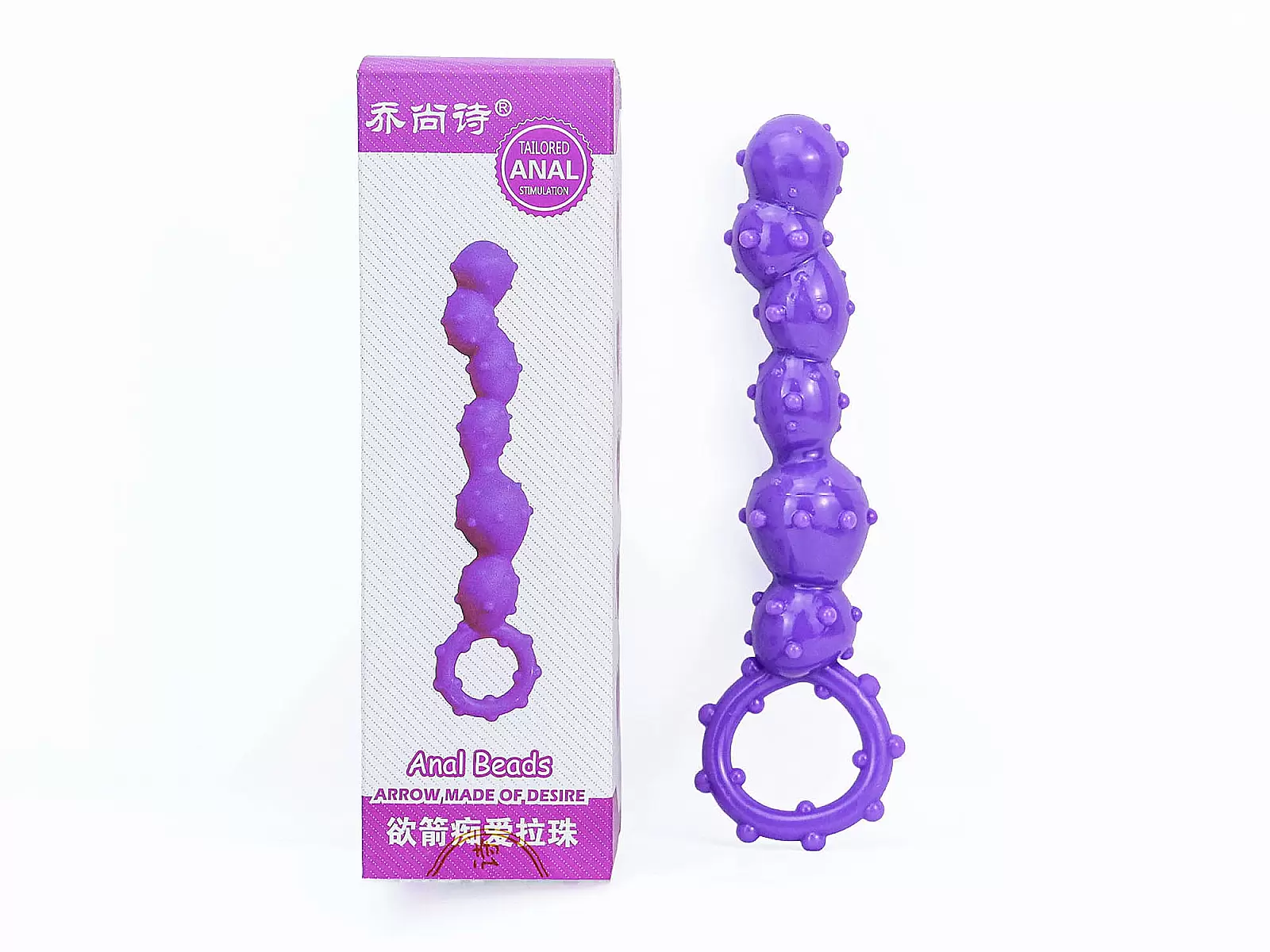 Dụng cụ kích thích hậu môn bi gai xoắn silicon Anal Beads