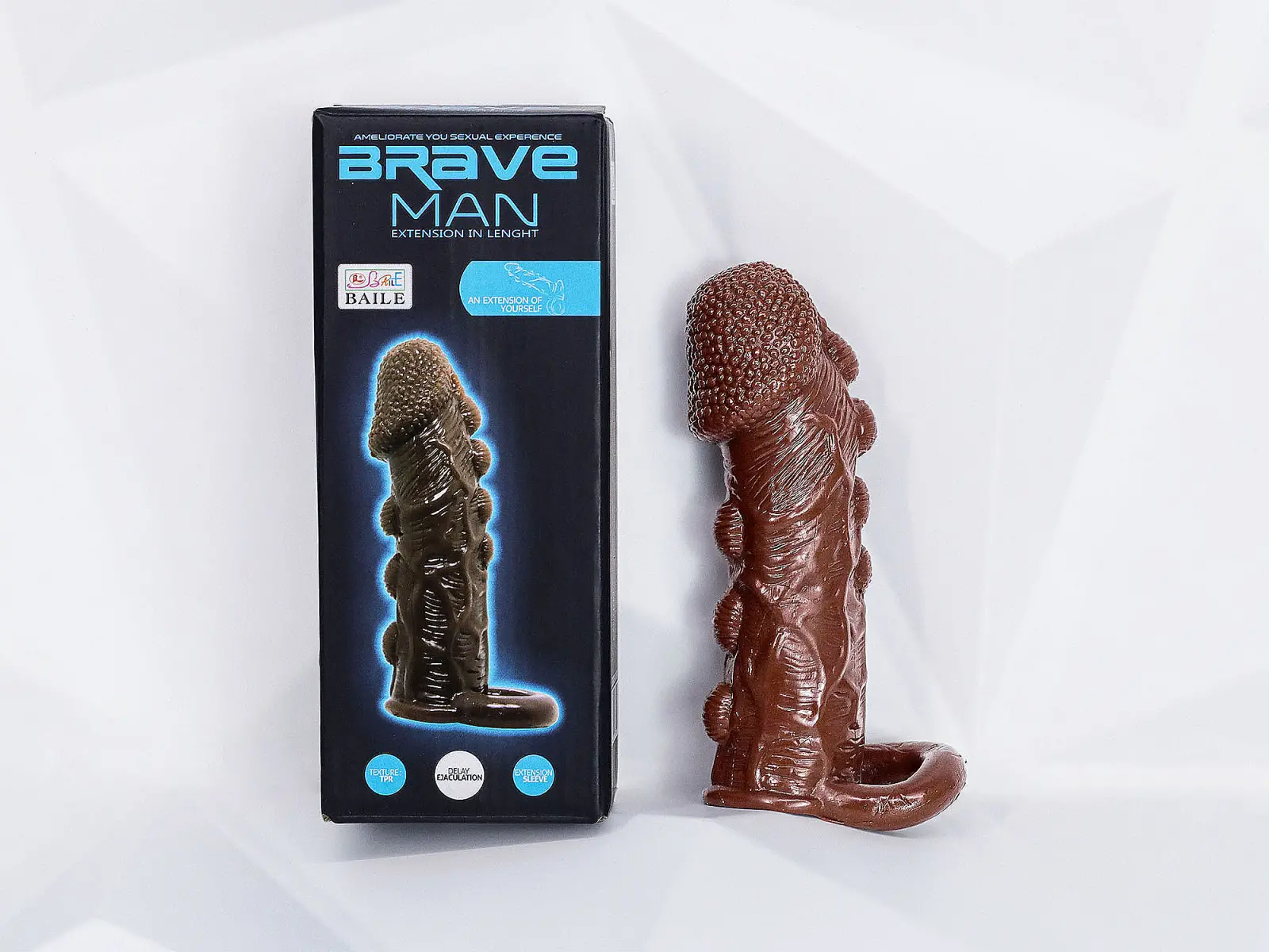 Yêu 365 | Bao cao su donzen bi Brave Man có quai đeo da nâu