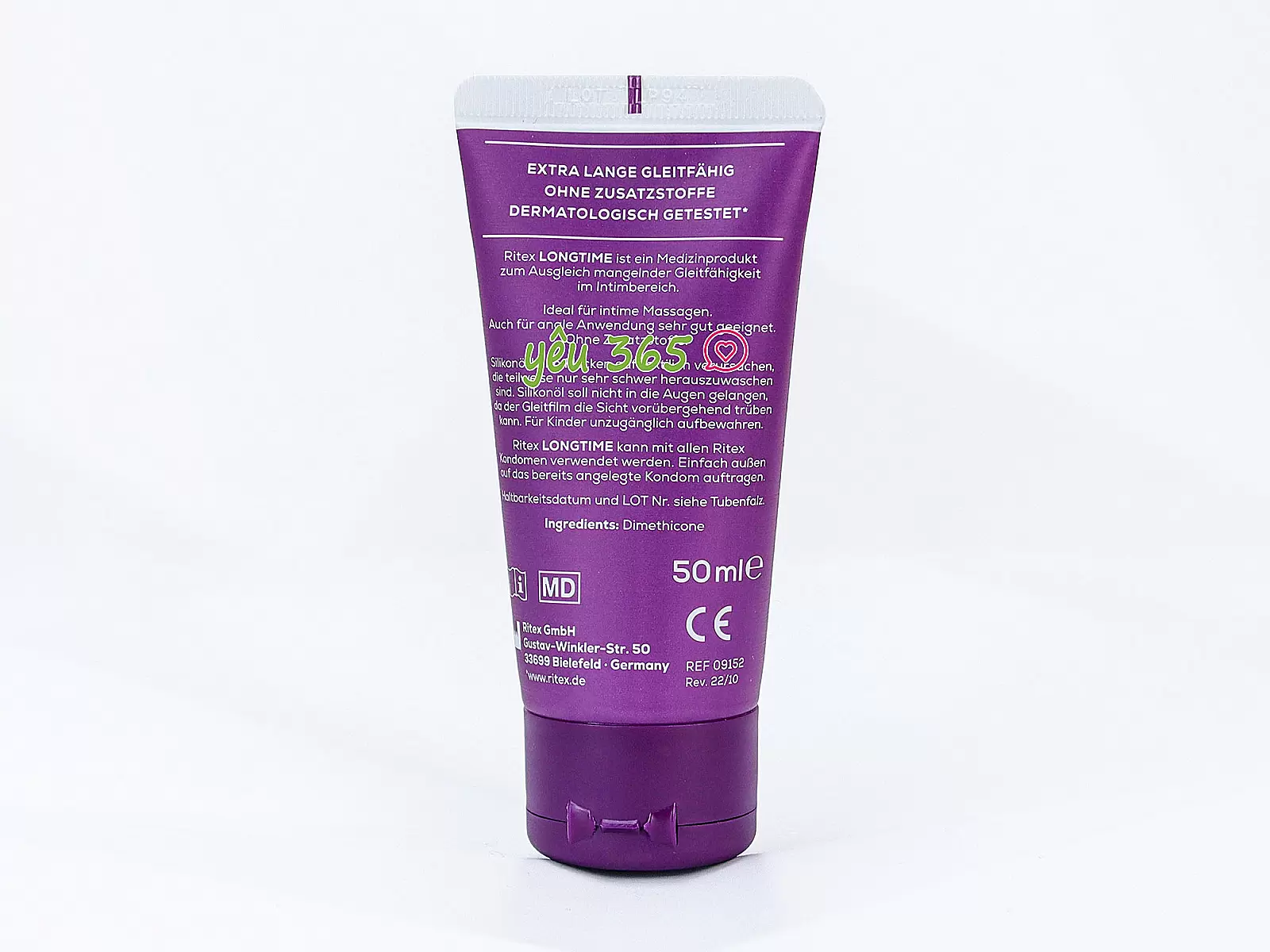 Gel Ritex Longtime mát xa bôi trơn gốc silicone 50ml