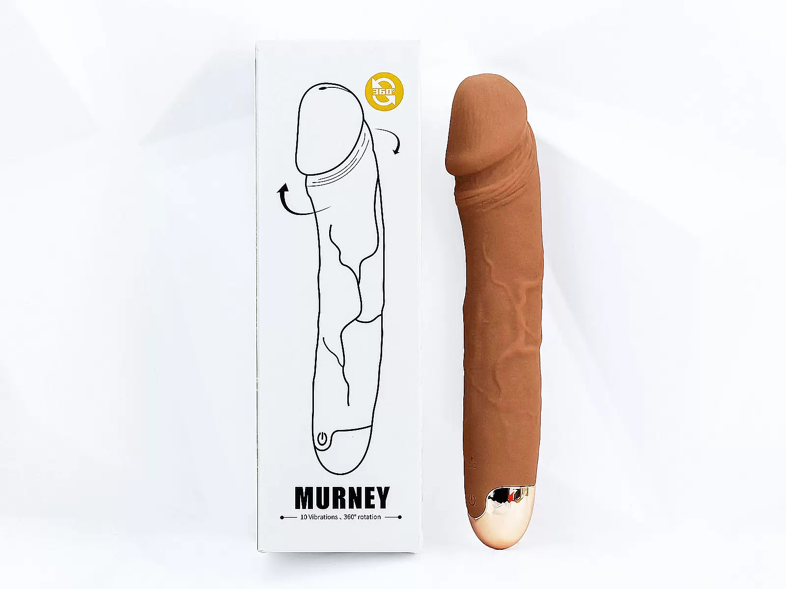 Cu giả hạng premium rung đa tần điện ngoáy Murney nhiều chế độ size châu Âu