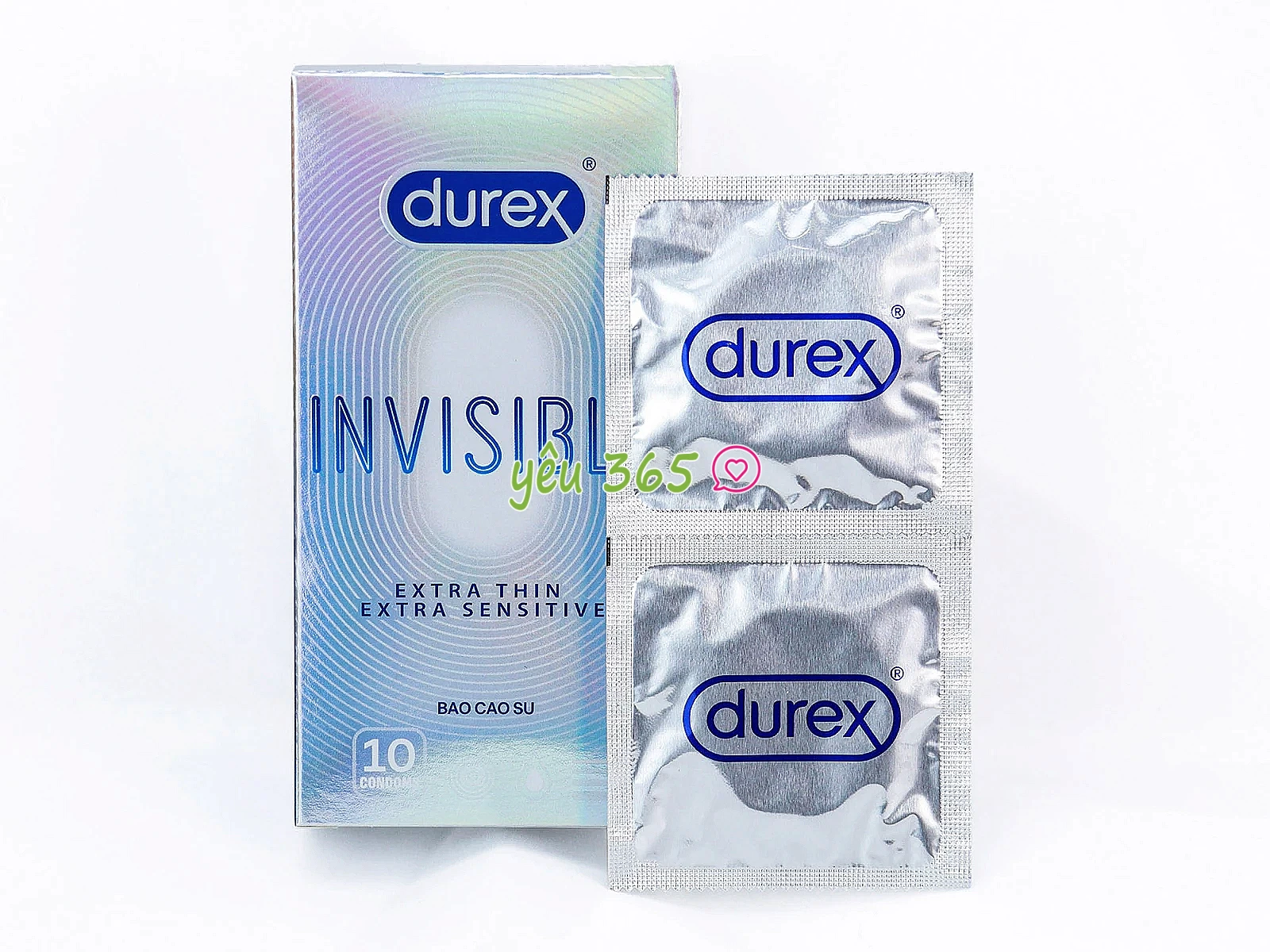 Bao cao su Durex Invisible siêu mỏng hạng premium premium