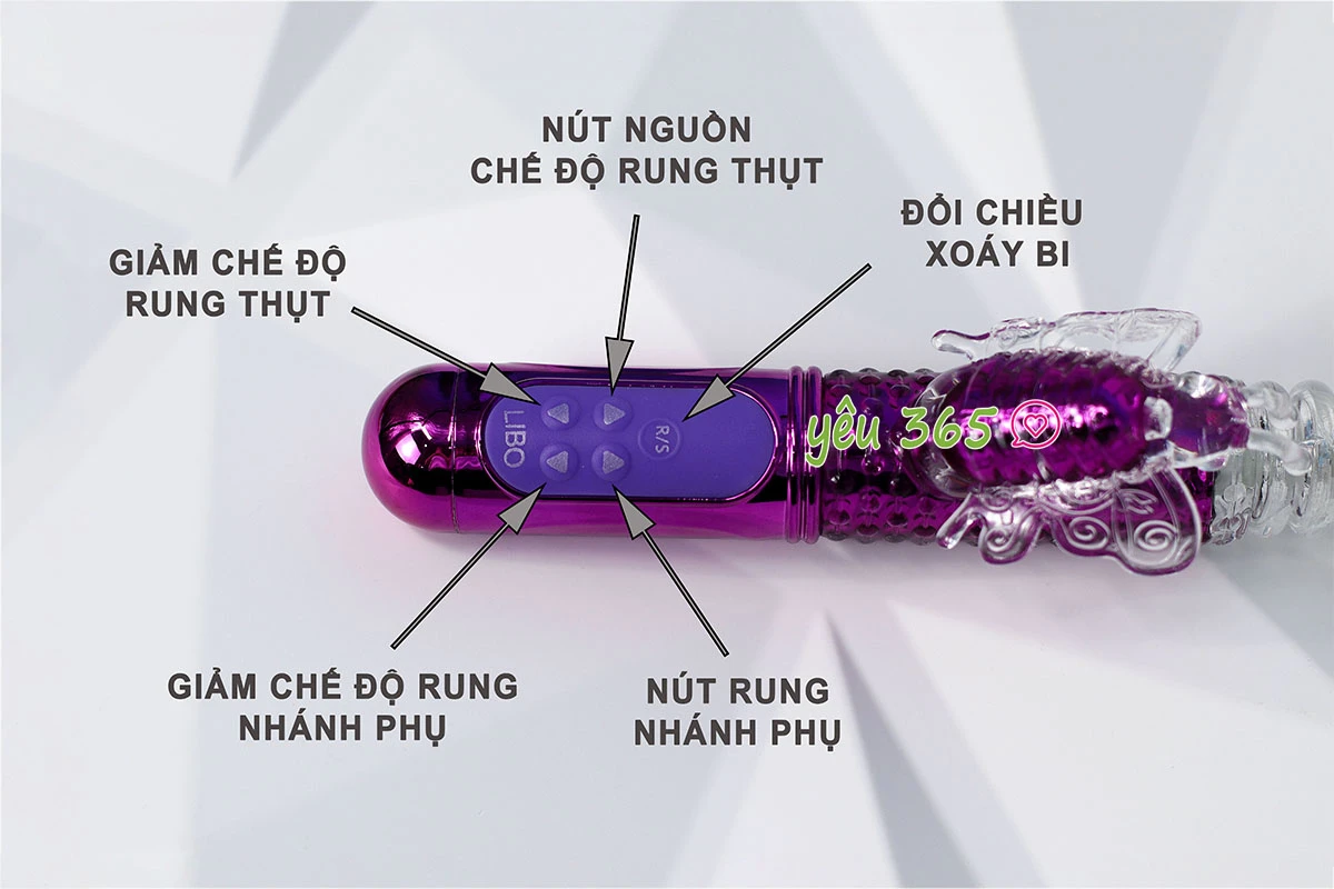 Dương vật giả đa năng Libo pin sạc hàng thật