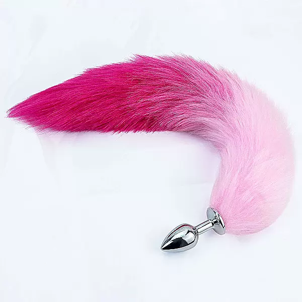 Dụng cụ kích thích hậu môn inox đuôi chồn hồng