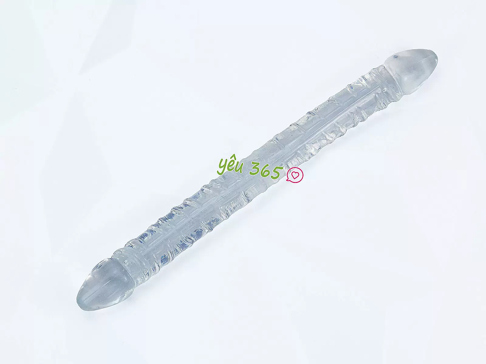 Dương vật giả silicon 2 đầu trong suốt giá rẻ