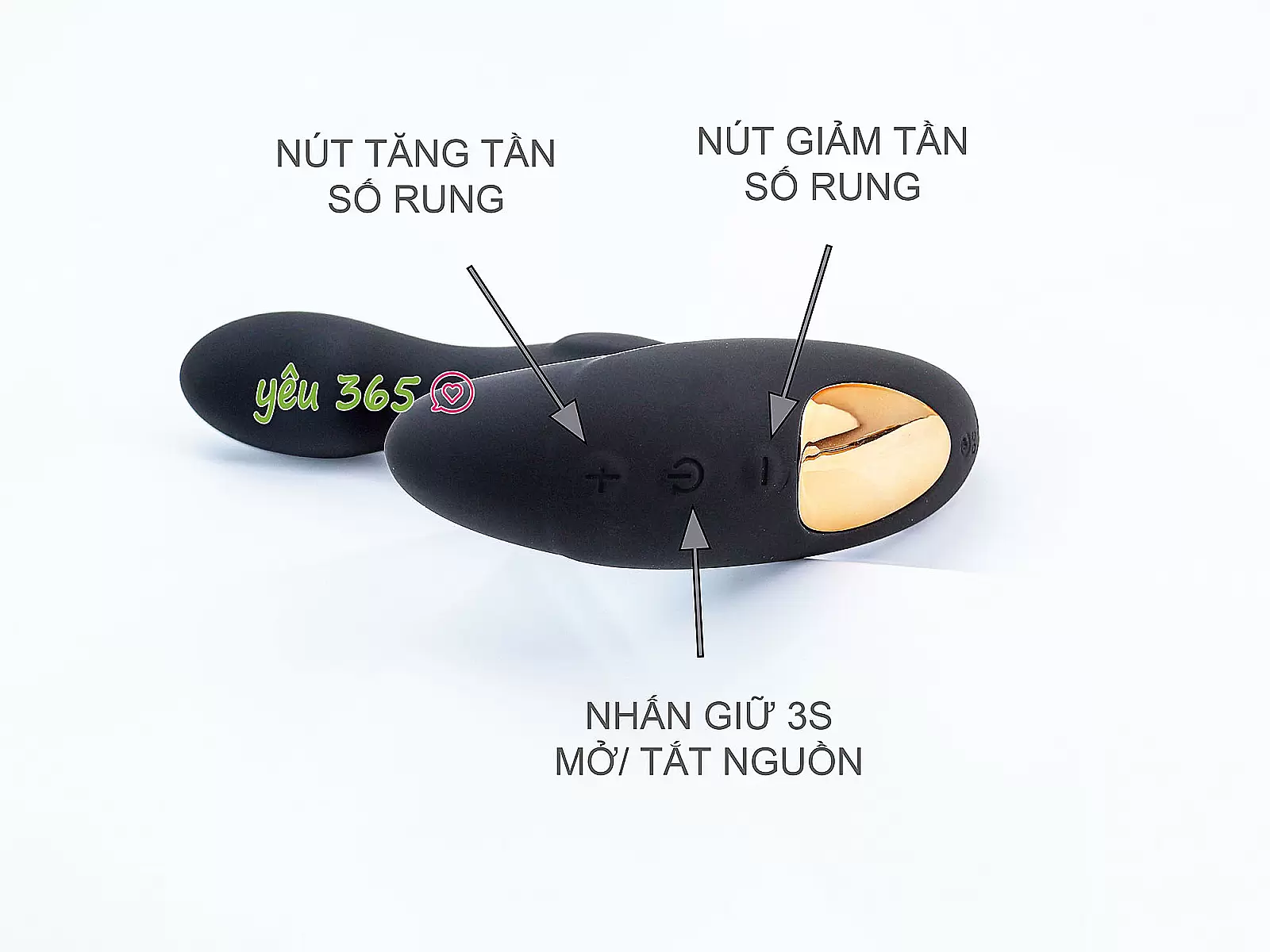 Máy mát xa kích hậu đầu dương vật giả Love điều khiển từ xa