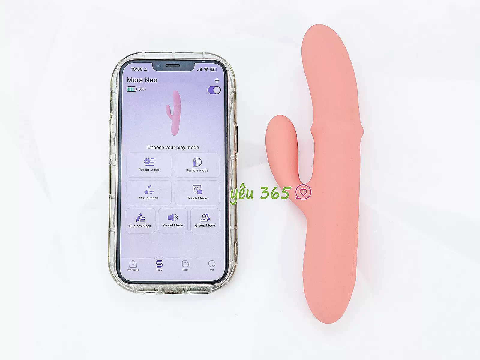 Máy mát xa kiểu dáng dương vật giả đa năng Svakom Mora Neo vòng bi