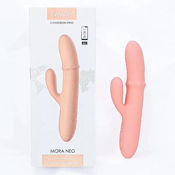 Máy mát xa kiểu dáng dương vật giả đa năng Svakom Mora Neo vòng bi