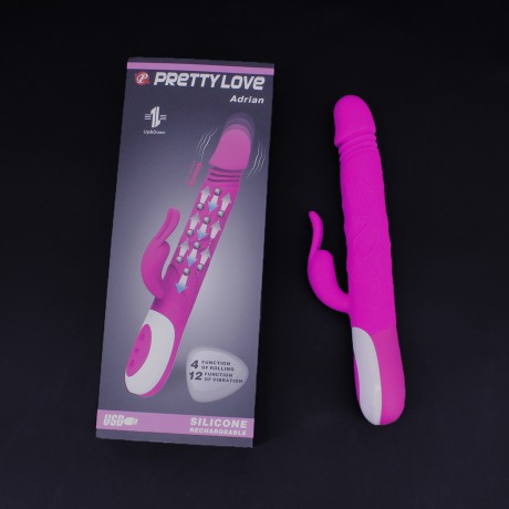 Dương v&acirc;̣t giả rung thụt Prettylove Adrian pin sạc