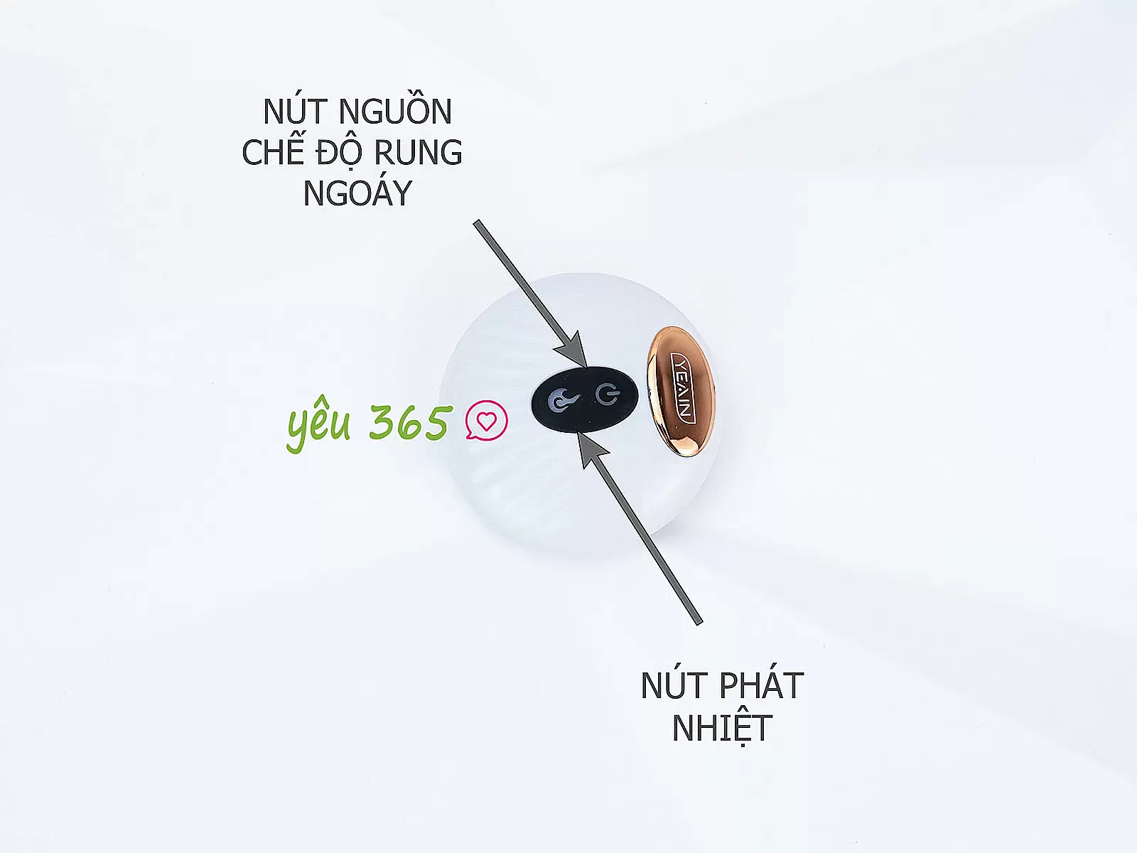 Dương vật giả có đế rung ngoáy ấm nóng pin sạc điều khiển không dây Yeain Devil