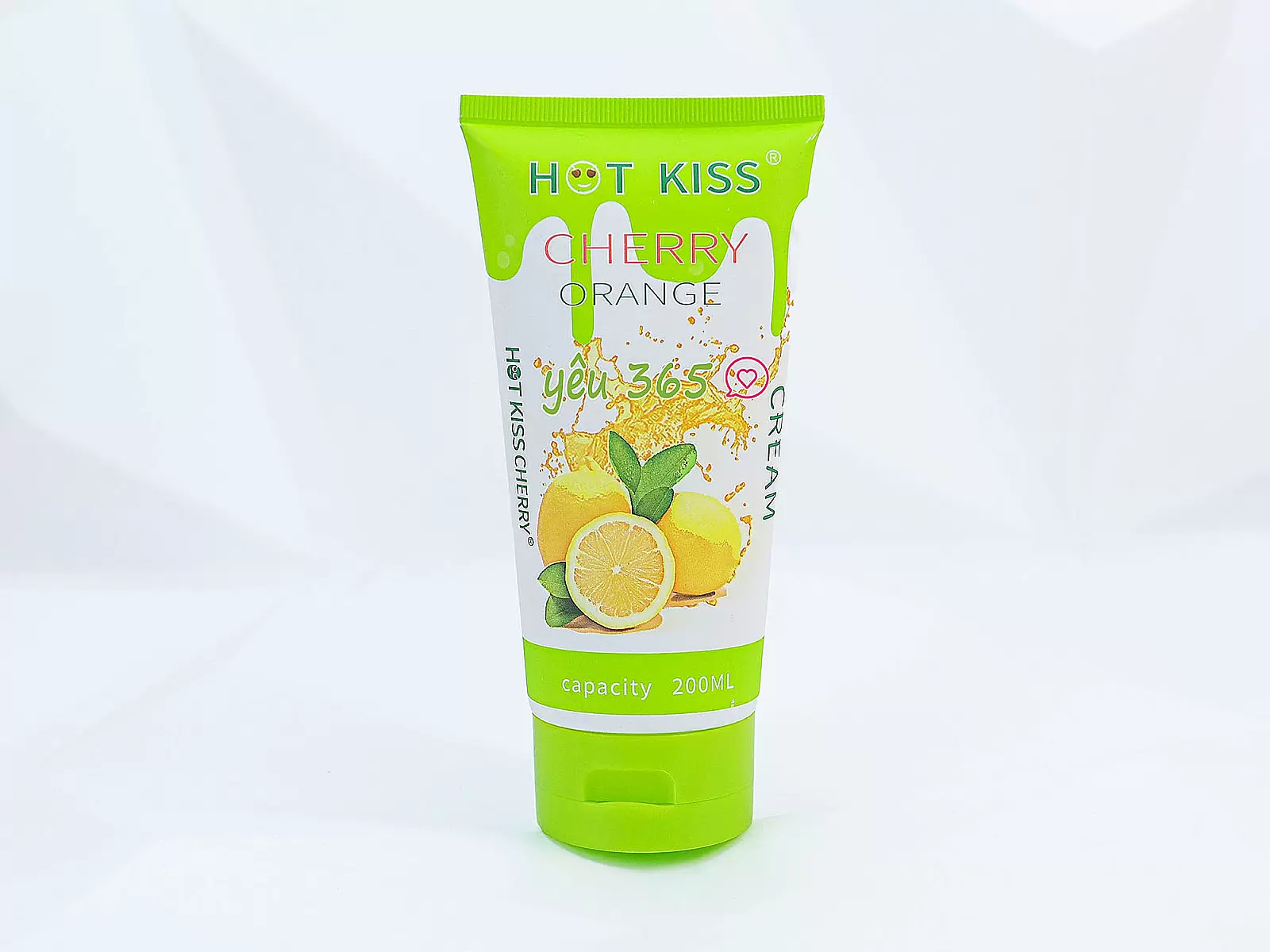 Gel bôi trơn Hot Kiss hương cam chai lớn 200ml
