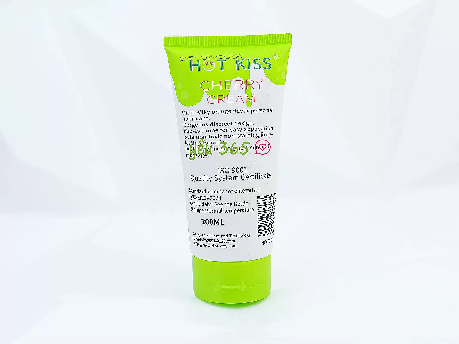 Gel bôi trơn Hot Kiss hương cam chai lớn 200ml