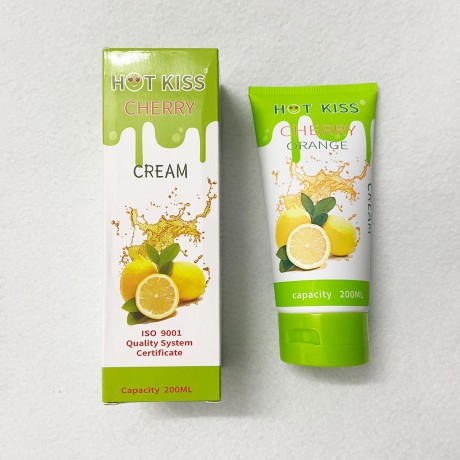 Gel bôi trơn Hot Kiss hương cam chai lớn 200ml