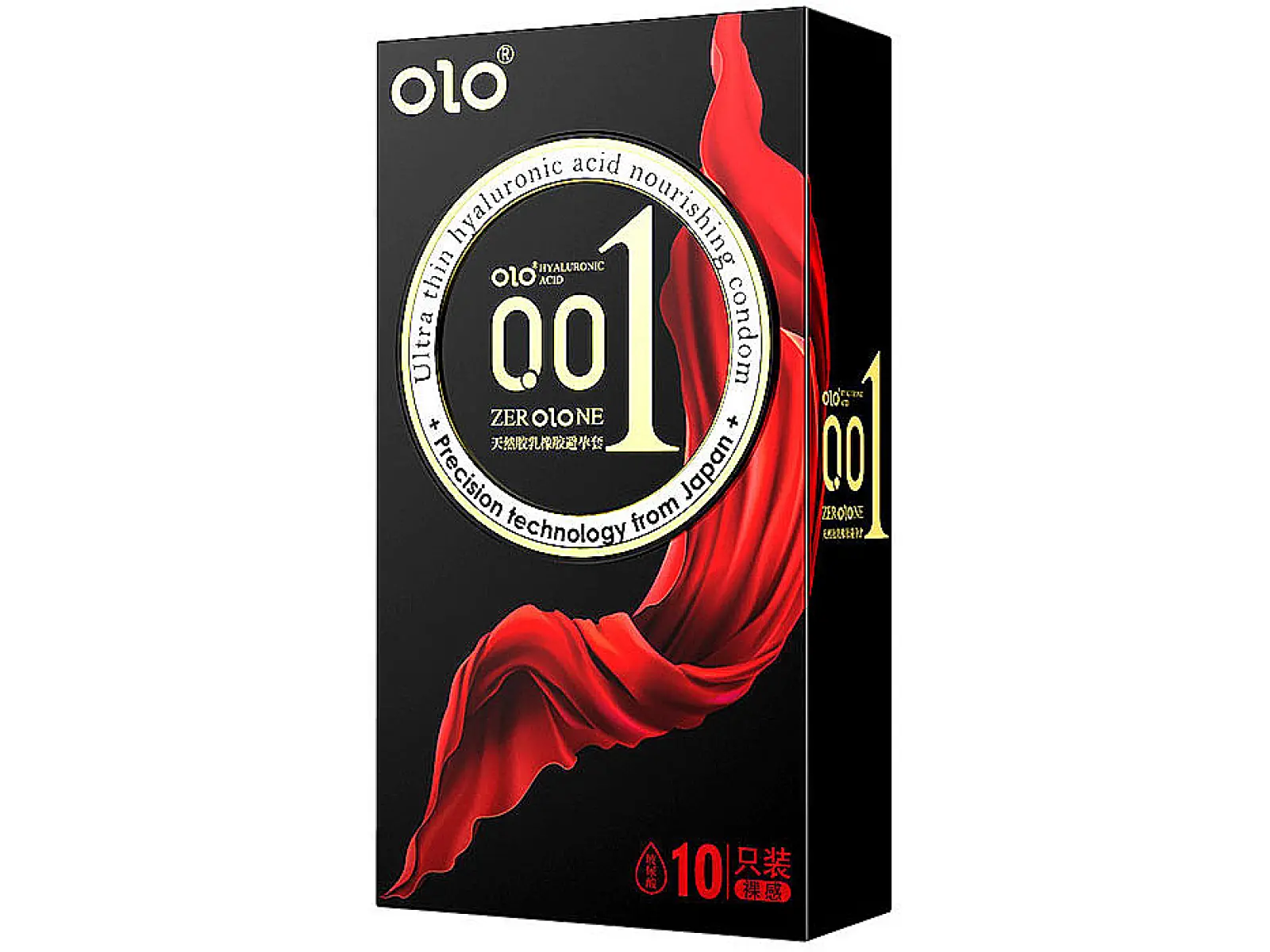 Bao cao su OLO Thin 001 Square Black hộp 10 bao