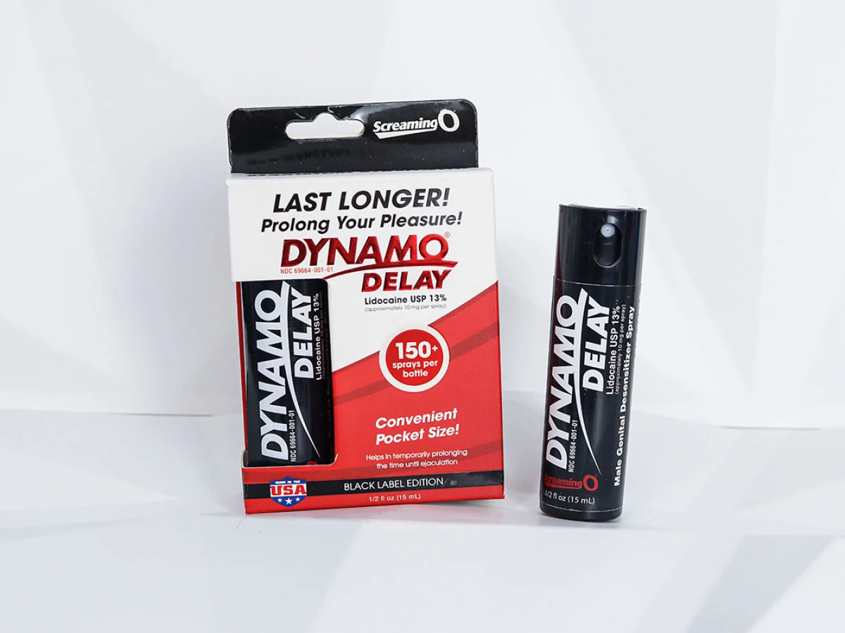Chai xịt ngăn xuất tinh sớm kéo dài thời gian quan hệ Dynamo Delay Black Label Edition đẳng cấp