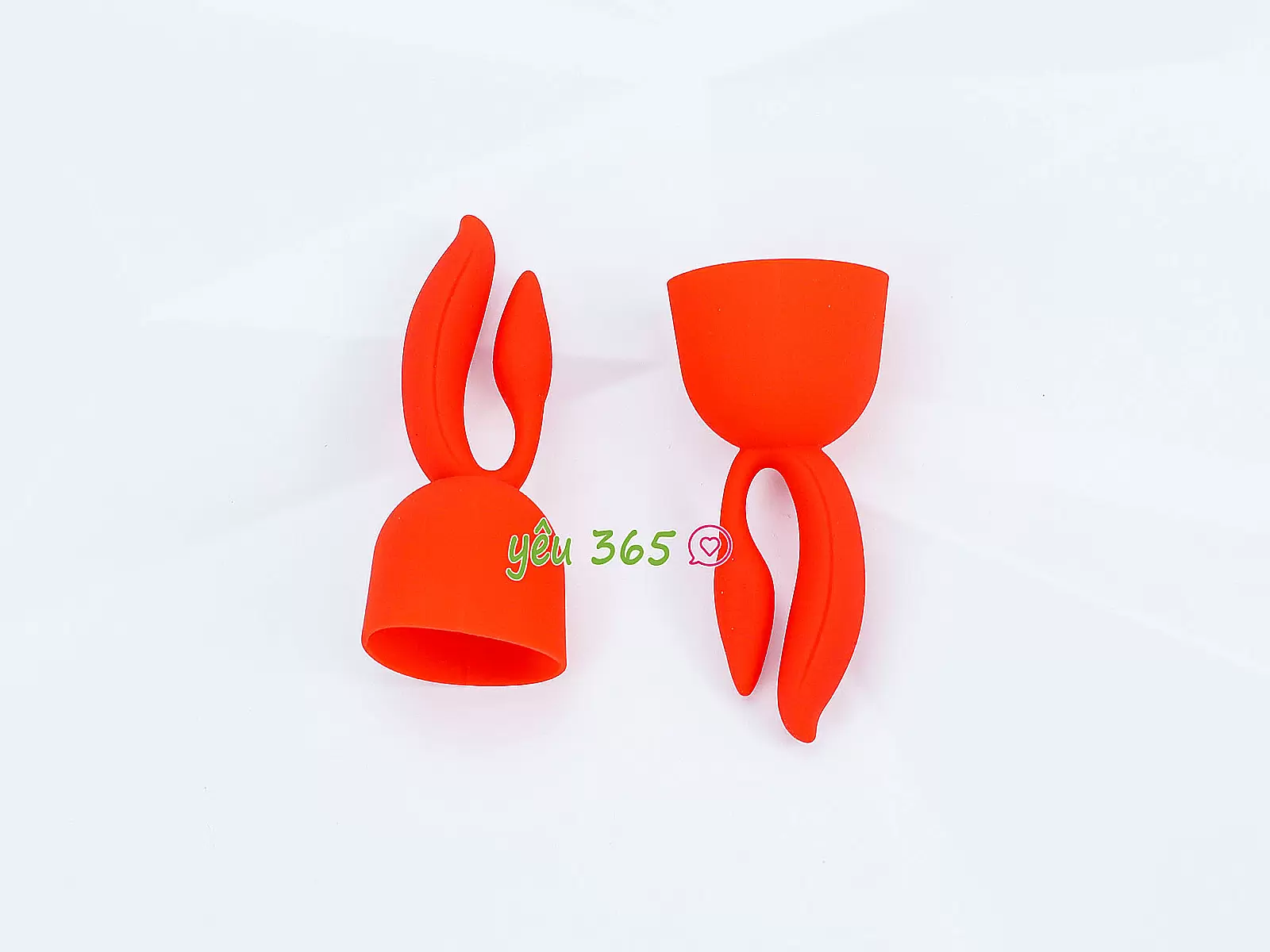 Đầu phụ máy mát xa 2 nhánh tai thỏ màu đỏ