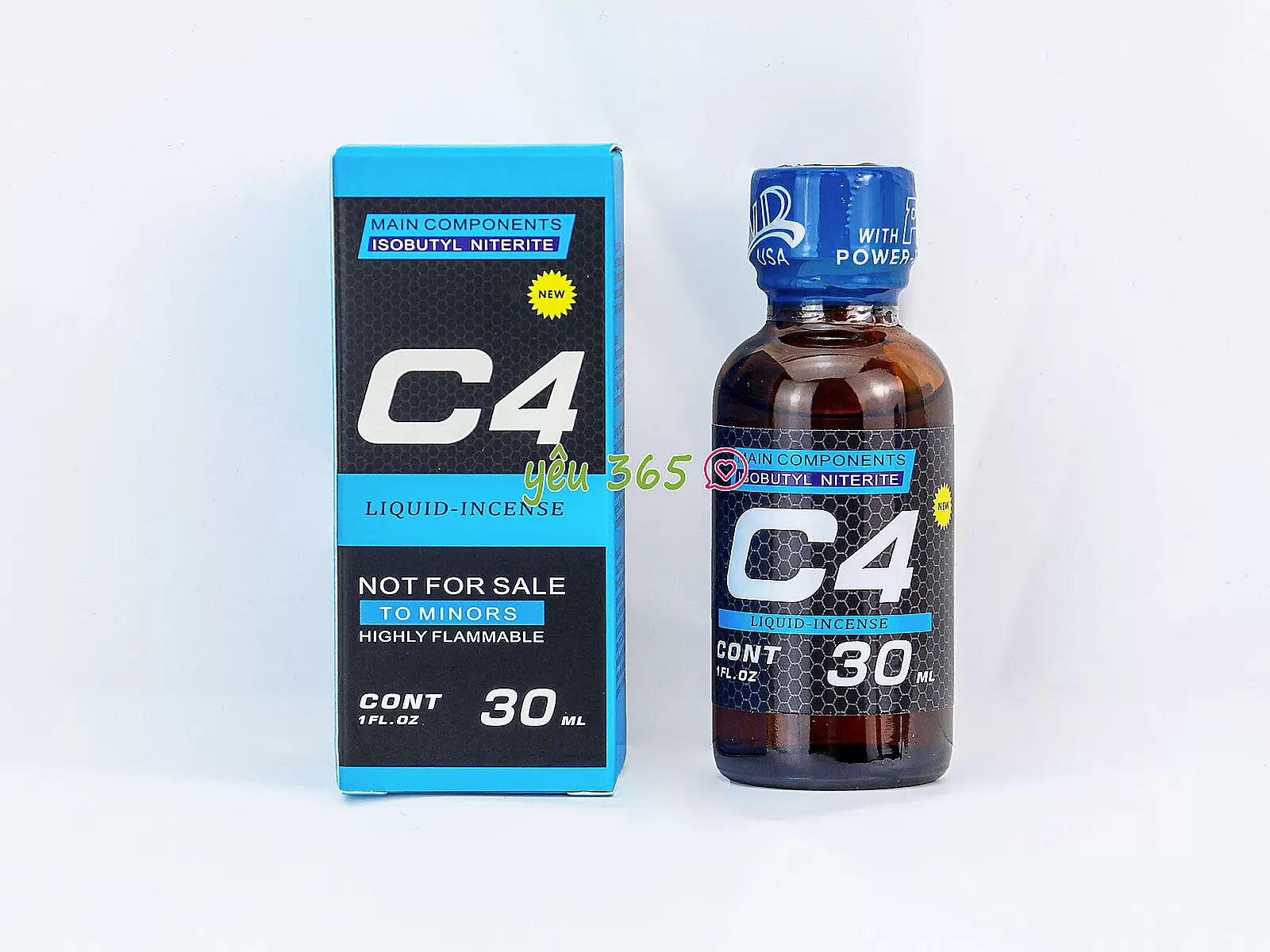 Chai hít C4 Liquid Incensen 30ml kích thích tăng hưng phấn