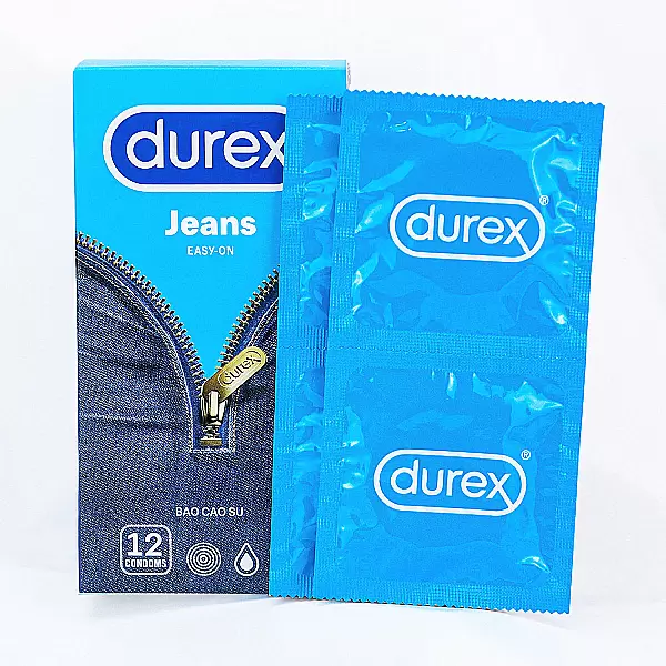 Bao cao su Durex Jeans Easy On mỏng nhẹ hỗ trợ tăng cảm giác chân thật cao cấp