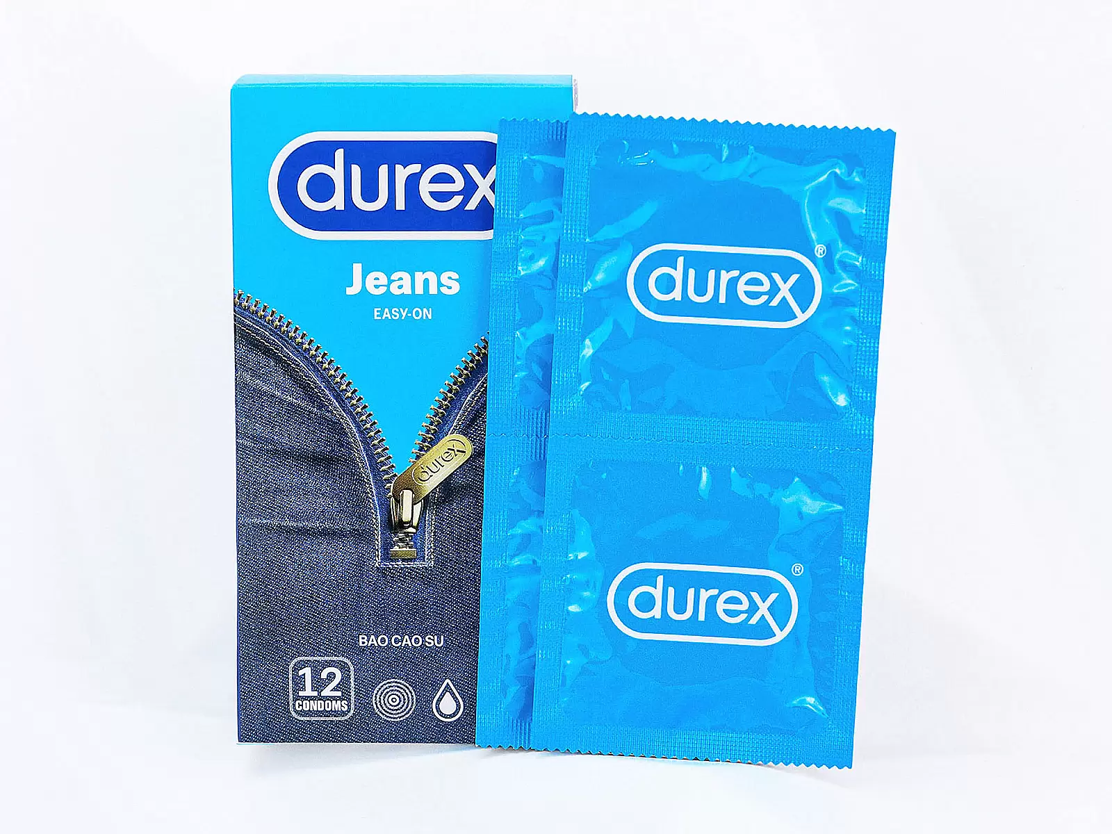 Bao cao su Durex Jeans Easy On mỏng nhẹ giúp tăng cảm giác chân thật