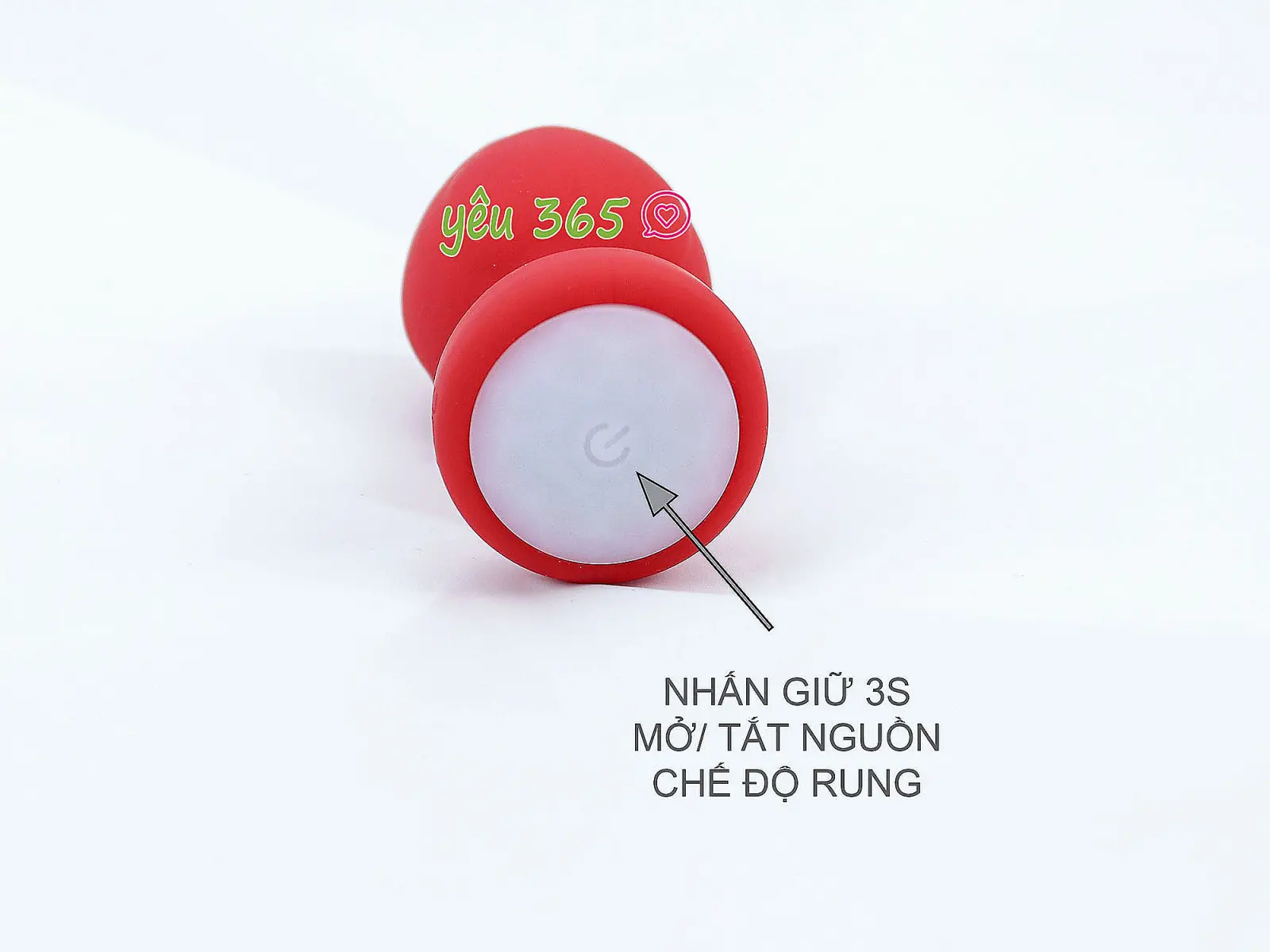 Đồ chơi kích hậu rung phát sáng kèm điều khiển sử dụng pin sạc