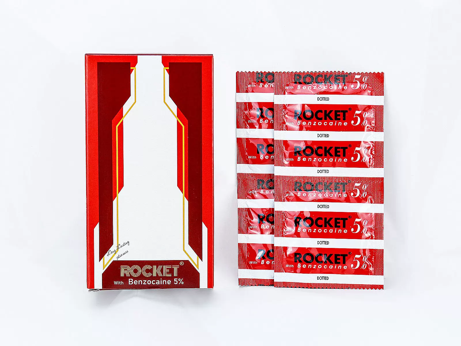 Bao cao su Rocket with Benzocaine 5% gai nổi