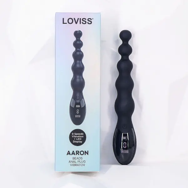 Máy massage kích hậu Loviss Aaron Beads Anal Plug rung kích thích cực đã