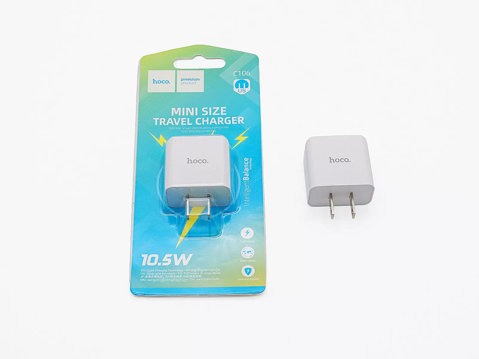 Cốc sạc Hoco Mini Size Travel Charger 10.5W — Nhỏ gọn, tiện lợi cho mọi chuyến đi