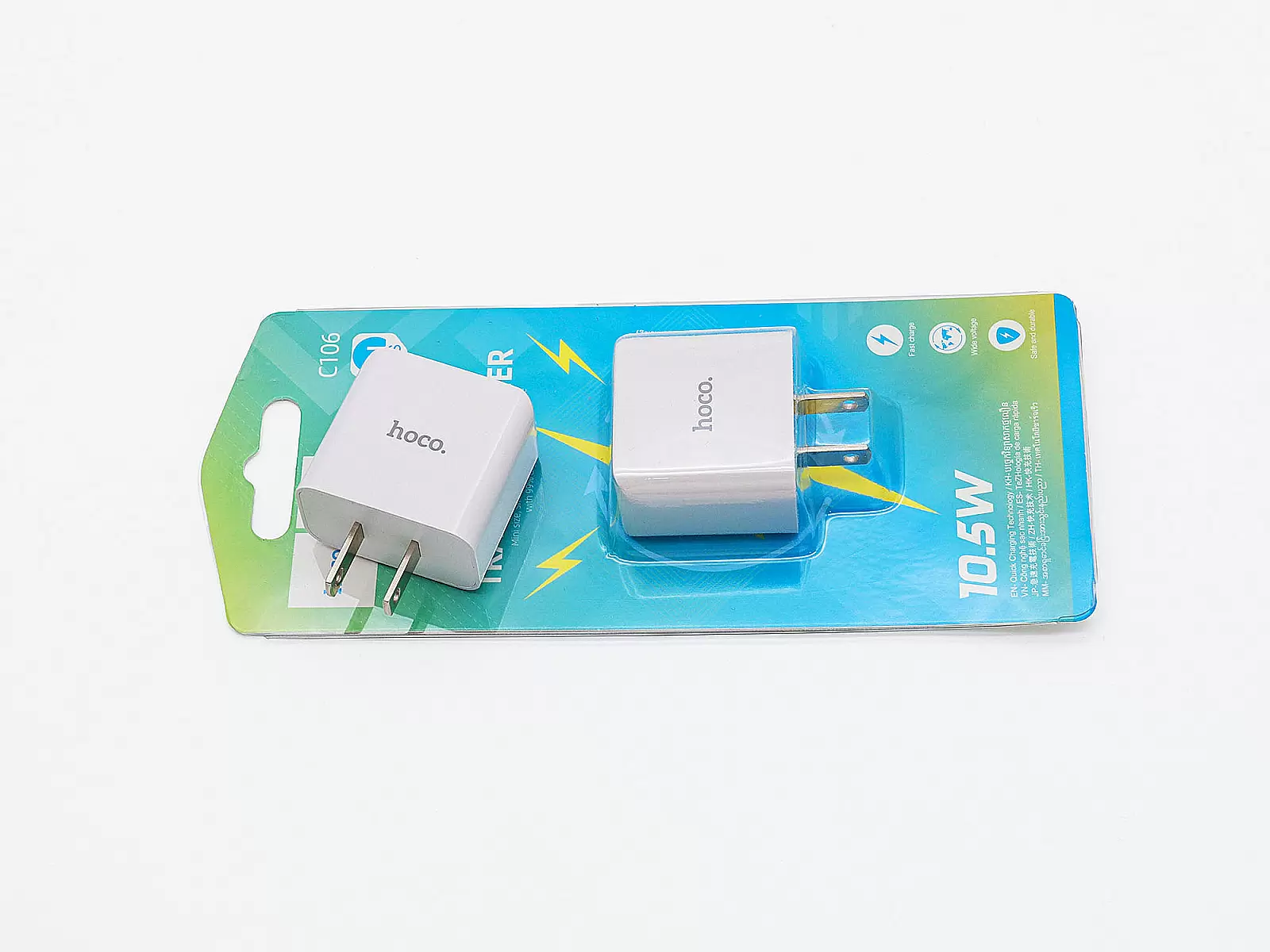 Cốc sạc Hoco Mini Size Travel Charger 10.5W — Nhỏ gọn, tiện lợi cho mọi chuyến đi